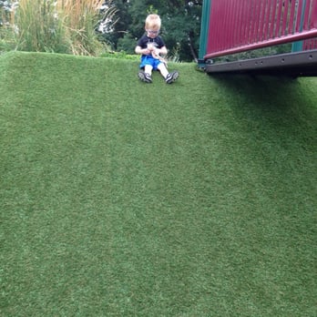 Skinner's Butte - AstroTurf slide under the playground bridge - Parks Near Me - Eugene, Oregon