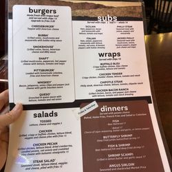 Columbus Inn - Burgers, subs, wraps and salads