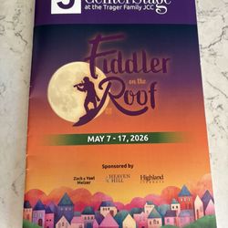 CenterStage - Fiddler on the Roof playbill -- May 2026 season production
