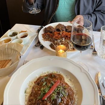Afghania - Bread/ sauces, lamb, and the Baadenjaan Moghuli. - Afghan Near Me - Washington, DC, District of Columbia