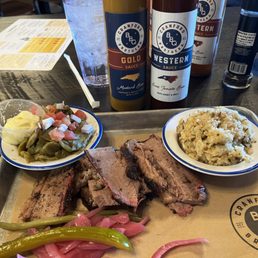 Brisket 1/2 lb and 2 Sides (Green Beans and Dirty Rice). Brisket 1/2 lb and 2 Sides (Green Beans and Dirty Rice).