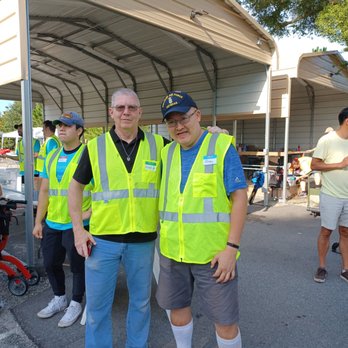 Lake Baldwin VA Clinic - Michael Perry from Camaraderie Foundation volunteering ‍ at Soldier's Angel's Mobile Veteran Food Pantry 21 July 2023 - Medical Centers Near Me - Orlando, Florida