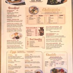 La Casa De La Abuela - Menu 1 (breakfast items served all day)