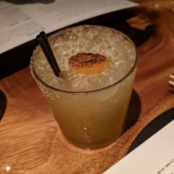 Ruka - Torched apricot margarita cocktail - Sushi Bars Near Me - Boston, Massachusetts