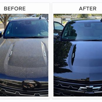Octo Auto Spa - Octo Auto Spa black truck hood - Auto Detailing Near Me - Northridge, California Octo Auto Spa - Octo Auto Spa black truck hood - Auto Detailing Near Me - Northridge, California