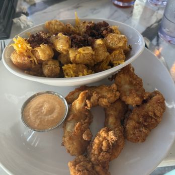 Daily Eats - Chicken Tenders and bacon cheesy tots - New American Near Me - Tampa, Florida