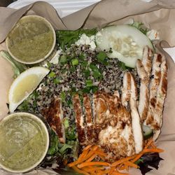 The Filling Station - Rhodes Bowls with grilled chicken