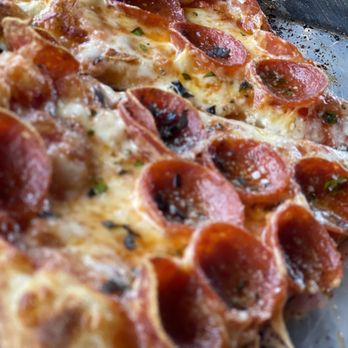 Pigzza - Pepperoni Pizza: We asked for a side of Calabrian Chili to drizzle over the top. - Pizza Near Me - Orlando, Florida Pigzza - Pepperoni Pizza: We asked for a side of Calabrian Chili to drizzle over the top. - Pizza Near Me - Orlando, Florida