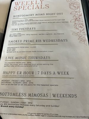 Menu photo 1 The Grove Potomac, MD