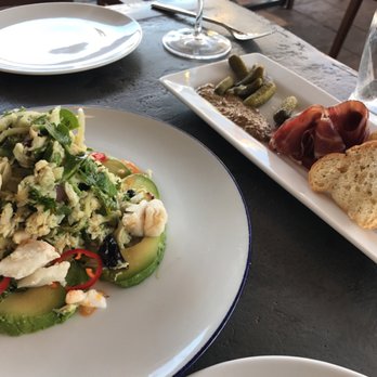 A'Bouzy - The Jamon Iberico and Crab Salad! - Champagne Bars Near Me - Houston, Texas