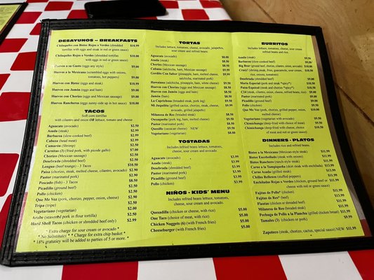 Menu photo 1 Juquilita Tacos North Aurora, IL