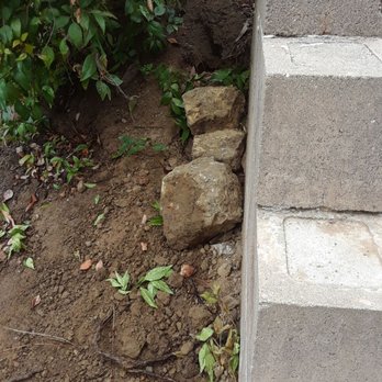 Andre Landscape Service - Incomplete flood pipe trenching - Landscaping Near Me - San Marcos, California