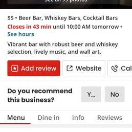 The bar Says open online! The bar Says open online!
