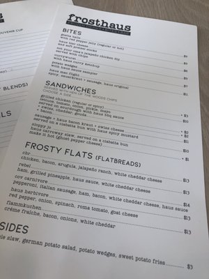 Menu photo 8 Frosthaus Covington, KY