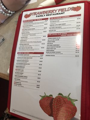 Menu photo 4 Strawberry Fields Restaurant Chesterfield, MI