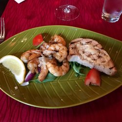 Michelangelo - Fried scampi, garlic bread, lemon, onion