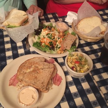 Merridee's Breadbasket - Reuben, pasta salad, house salad, chicken salad sandwich and tuna salad sandwich! Wooo! - Bakeries Near Me - Franklin, Tennessee