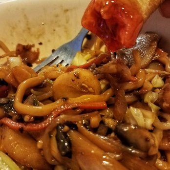 Silver Garden - Pictured is a vegetarian Mongolian bbq with a spring roll. - Chinese Near Me - Sacramento, California Silver Garden - Pictured is a vegetarian Mongolian bbq with a spring roll. - Chinese Near Me - Sacramento, California