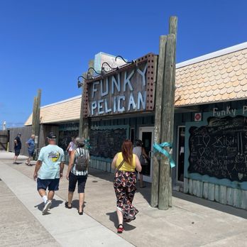 Funky Pelican - The front side facing A1A. - Seafood Near Me - Flagler Beach, Florida Funky Pelican - The front side facing A1A. - Seafood Near Me - Flagler Beach, Florida