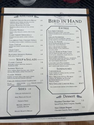 Menu photo 2 Bird in Hand Westerly, RI