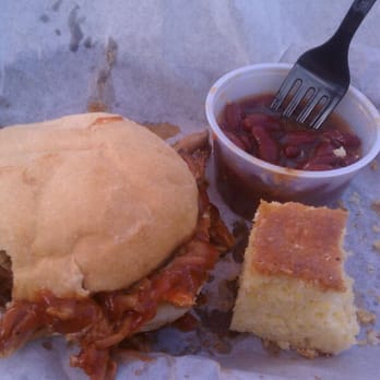 The Shed - Pulled pork with beans and cornbread. - Barbeque Near Me - Rangeley, Maine The Shed - Pulled pork with beans and cornbread. - Barbeque Near Me - Rangeley, Maine