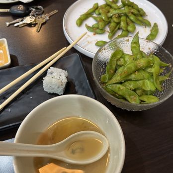 Sakura - Had the spicy edamame, miso soup , and Philly roll ! So yummy and they have an amazing menu ,10/10 - Japanese Near Me - Long Beach, Mississippi