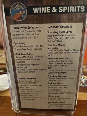 Menu photo 7 Free State Brewing Company Lawrence, KS