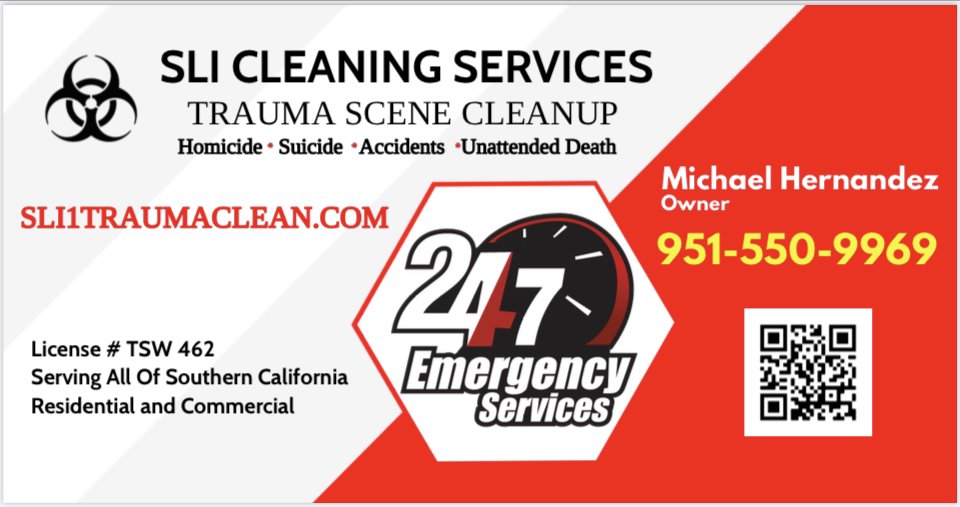 SLI CLEANING SERVICES TRAUMA SCENE CLEANUP Updated September 2024