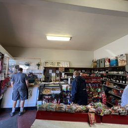 customers in a grocery store
