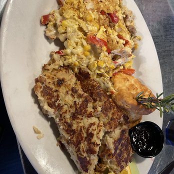Hash House A Go Go - Chicken roast scramble - New American Near Me - Henderson, Nevada Hash House A Go Go - Chicken roast scramble - New American Near Me - Henderson, Nevada