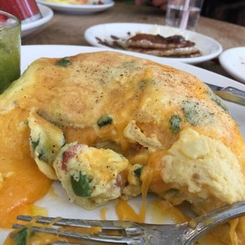 Original Pancake House - huge santa fe omelet with added cheddar (extra topping a must) - Breakfast & Brunch Near Me - Edgewater, New Jersey Original Pancake House - huge santa fe omelet with added cheddar (extra topping a must) - Breakfast & Brunch Near Me - Edgewater, New Jersey