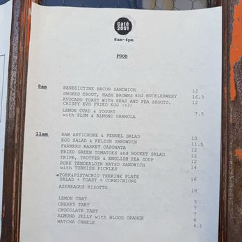 Cafe 2001 - Cafes Near Me - Los Angeles, California