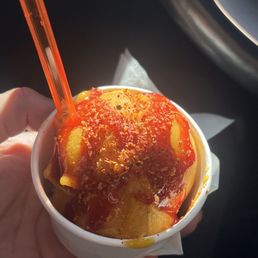 Mango gelato with chamony & tajin  Trust me