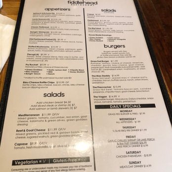 Fiddlehead Restaurant - Menu - New American Near Me - Michigan City, Indiana Fiddlehead Restaurant - Menu - New American Near Me - Michigan City, Indiana