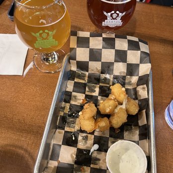 Gaston Brewing Restaurant - Hand-Battered Fresh Wisconsin Cheese Curds-so delicious! - Brewpubs Near Me - Fayetteville, North Carolina Gaston Brewing Restaurant - Hand-Battered Fresh Wisconsin Cheese Curds-so delicious! - Brewpubs Near Me - Fayetteville, North Carolina