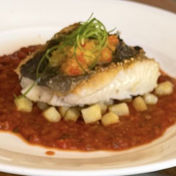 Abernethy's - Pan Seared Black Cod and Red Sauce - Cocktail Bars Near Me - Los Angeles, California Abernethy's - Pan Seared Black Cod and Red Sauce - Cocktail Bars Near Me - Los Angeles, California