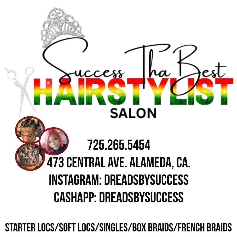 SUCCESSTHABEST HAIRSTYLIST SALON Request an Appointment 473 Central Ave, Alameda, California