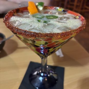 El Mexicali Cafe II - Spicy Margarita in a beautiful heavy glass - Mexican Near Me - Indio, California