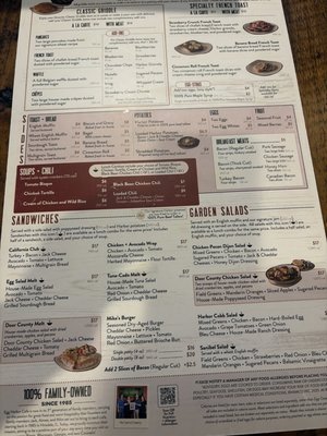 Menu photo 1 Egg Harbor Café Libertyville, IL