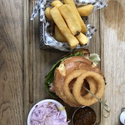 The Old Inn - Burger and fries.