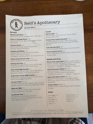 Menu photo 6 Reid's Apothecary Brunswick, GA