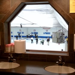 St. Paul Curling Club - View from the bathroom.