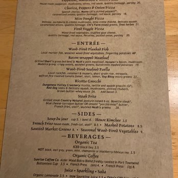 Alder Wood Bistro - menu - New American Near Me - Sequim, Washington Alder Wood Bistro - menu - New American Near Me - Sequim, Washington