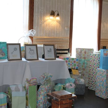 The Hudson House - Baby shower gift table. - New American Near Me - Nyack, New York The Hudson House - Baby shower gift table. - New American Near Me - Nyack, New York