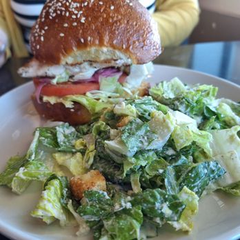 Willamette Valley Vineyards - Vancouver Waterfront - Grilled herb chicken sandwich with side Caesar instead of fries - Wine Tasting Room Near Me - Vancouver, Washington Willamette Valley Vineyards - Vancouver Waterfront - Grilled herb chicken sandwich with side Caesar instead of fries - Wine Tasting Room Near Me - Vancouver, Washington