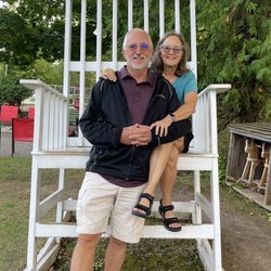 Red Putter Mini Golf - The giant rocker provides a great photo op
