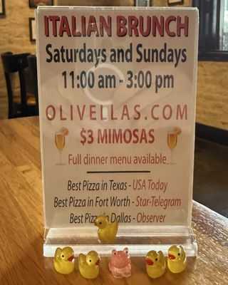 Menu photo 1 Olivella's Pizza and Wine Dallas, TX Menu photo 1 Olivella's Pizza and Wine Dallas, TX