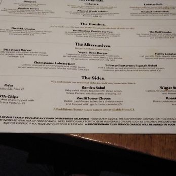 Burger & Lobster - Menu5 - Seafood Near Me - London, XGL