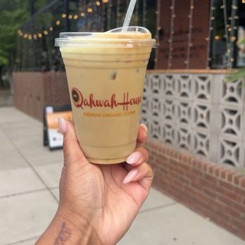 Qahwah House - Pistachio Latte (iced) with oat milk - Coffee & Tea Near Me - Charlotte, North Carolina Qahwah House - Pistachio Latte (iced) with oat milk - Coffee & Tea Near Me - Charlotte, North Carolina