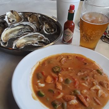 The Crab Shack - Raw Oysters with Gumbo and a cold draft Modelo - Seafood Near Me - Long Beach, California The Crab Shack - Raw Oysters with Gumbo and a cold draft Modelo - Seafood Near Me - Long Beach, California